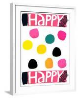 Happy Dots 1-null-Framed Giclee Print