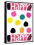 Happy Dots 1-null-Framed Stretched Canvas