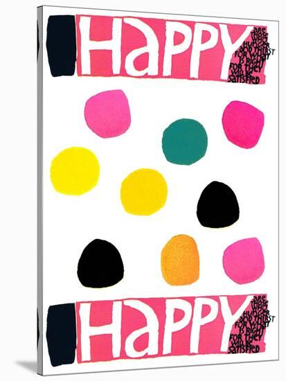 Happy Dots 1-null-Stretched Canvas