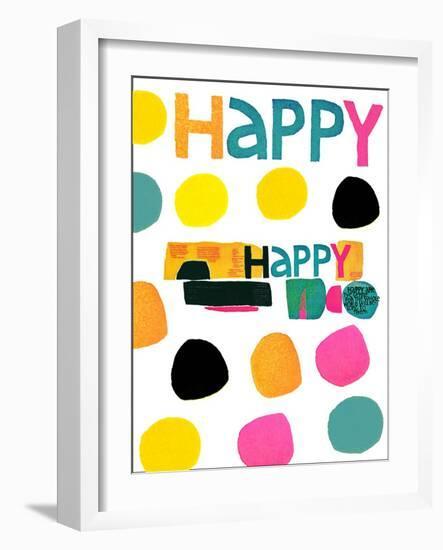 Happy Dots 2-null-Framed Giclee Print