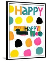 Happy Dots 2-null-Framed Premium Giclee Print