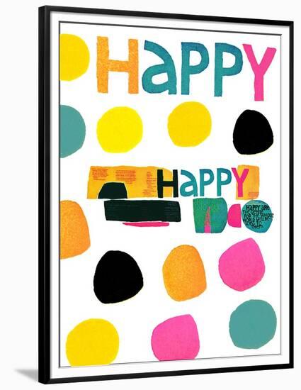 Happy Dots 2-null-Framed Premium Giclee Print