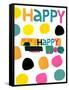 Happy Dots 2-null-Framed Stretched Canvas