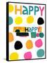 Happy Dots 2-null-Framed Stretched Canvas