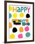 Happy Dots 2-null-Framed Giclee Print