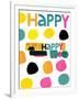 Happy Dots 2-null-Framed Giclee Print