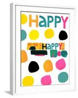 Happy Dots 2-null-Framed Giclee Print