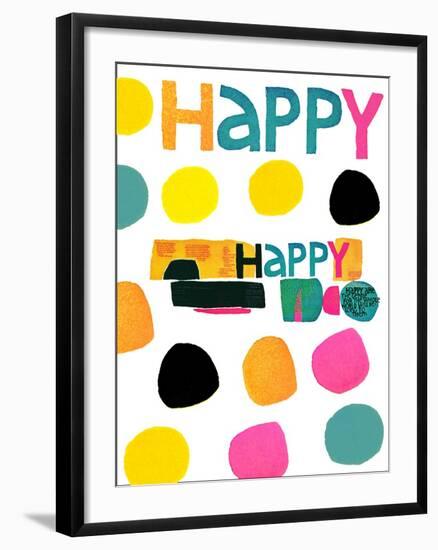 Happy Dots 2-null-Framed Giclee Print