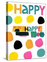 Happy Dots 2-null-Stretched Canvas