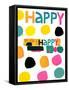 Happy Dots 2-null-Framed Stretched Canvas
