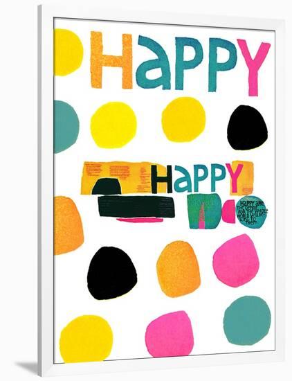 Happy Dots 2-null-Framed Giclee Print