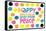 Happy Dots- Make Peace-null-Framed Stretched Canvas