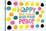 Happy Dots- Make Peace-null-Stretched Canvas