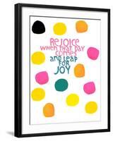 Happy Dots- Rejoice-null-Framed Giclee Print