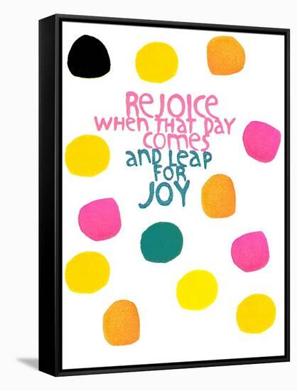 Happy Dots- Rejoice-null-Framed Stretched Canvas