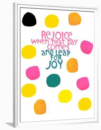 Happy Dots- Rejoice-null-Framed Premium Giclee Print