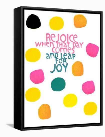 Happy Dots- Rejoice-null-Framed Stretched Canvas