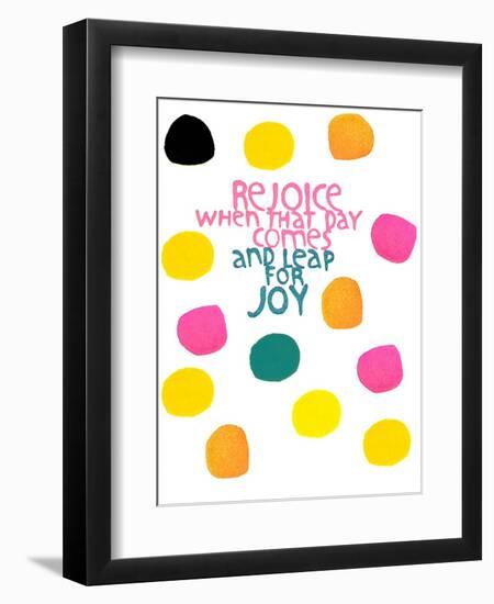 Happy Dots- Rejoice-null-Framed Premium Giclee Print