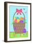 Happy Easter Basket-Anna Quach-Framed Art Print