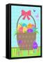 Happy Easter Basket-Anna Quach-Framed Stretched Canvas