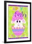 Happy Easter Bunny in Egg-Anna Quach-Framed Art Print