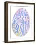 Happy Easter Egg Pink-Cora Niele-Framed Giclee Print