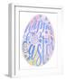 Happy Easter Egg Pink-Cora Niele-Framed Giclee Print