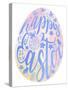 Happy Easter Egg Pink-Cora Niele-Stretched Canvas
