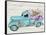 Happy Easter Inc Old Truck Collection-Sheena Pike Art And Illustration-Framed Stretched Canvas