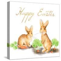 Happy Easter Spring Bunny I-Andi Metz-Stretched Canvas