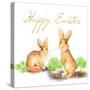 Happy Easter Spring Bunny I-Andi Metz-Stretched Canvas