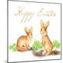 Happy Easter Spring Bunny I-Andi Metz-Mounted Art Print