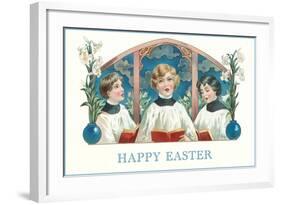 Happy Easter, Three Altar Boys-null-Framed Art Print