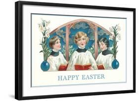 Happy Easter, Three Altar Boys-null-Framed Art Print