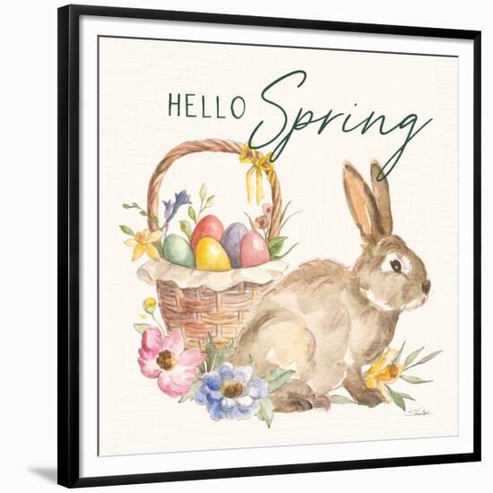 Happy Easter VII Hello Pineneedle Green-Silvia Vassileva-Framed Premium Giclee Print