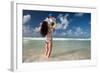 Happy Family Enjoy Summer Vacation in Mexico.-Yaro-Framed Photographic Print