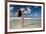 Happy Family Enjoy Summer Vacation in Mexico.-Yaro-Framed Photographic Print