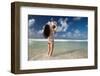 Happy Family Enjoy Summer Vacation in Mexico.-Yaro-Framed Photographic Print