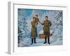 Happy Family. Kim Il-Sung and His Wife Kim Jong-Suk with Son Kim Jong-Il, 1960S-null-Framed Giclee Print