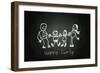 Happy Family-airdone-Framed Art Print