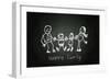 Happy Family-airdone-Framed Art Print