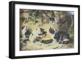 Happy Family-Julius Adam-Framed Giclee Print