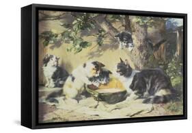 Happy Family-Julius Adam-Framed Stretched Canvas