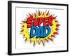 Happy Father Day Super Hero Dad-gubh83-Framed Art Print