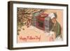 Happy Father's Day, Autumn Barbecue-null-Framed Art Print