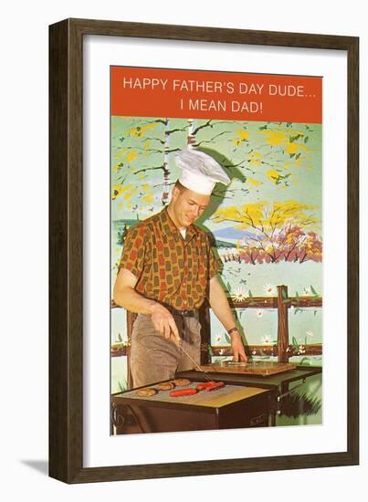 Happy Father's Day, Dude-null-Framed Art Print