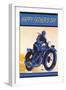 Happy Father's Day, Motorcycle-null-Framed Art Print