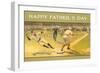 Happy Father's Day, Old Time Baseball Game-null-Framed Art Print