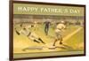 Happy Father's Day, Old Time Baseball Game-null-Framed Art Print