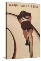 Happy Father's Day, Track Cyclist-null-Stretched Canvas